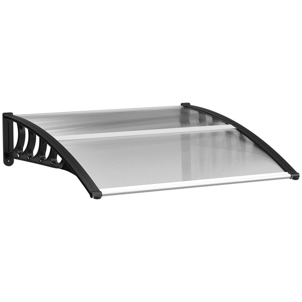 3.4 x 3.2 ft Clear Polycarbonate Door Canopy
