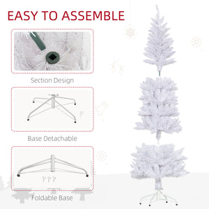 6ft tall artificial Christmas tree with 479 branches and steel base
