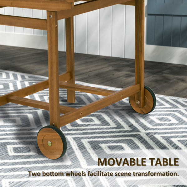 5-piece wooden dining set