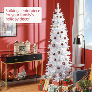 7ft Tall White Artificial Christmas Tree