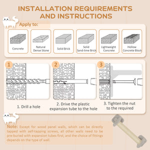 Wall-mounted cat tree with scratching post, ladder, hideaway and jumping platforms, light grey