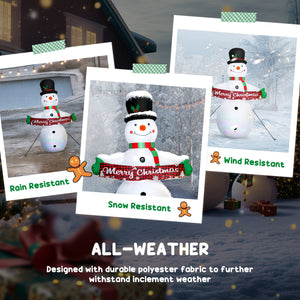 7 Foot Inflatable Snowman with Motion Activated Music 