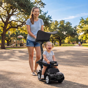 3-in-1 ride-on car with canopy, 18-36 months, black