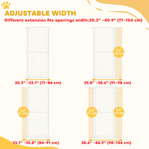 Extra Tall Pet Gate, White