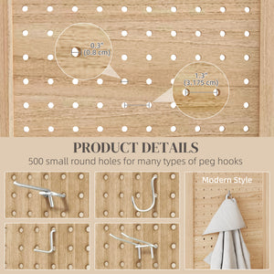 4-panel self-supporting and folding partition wall, natural