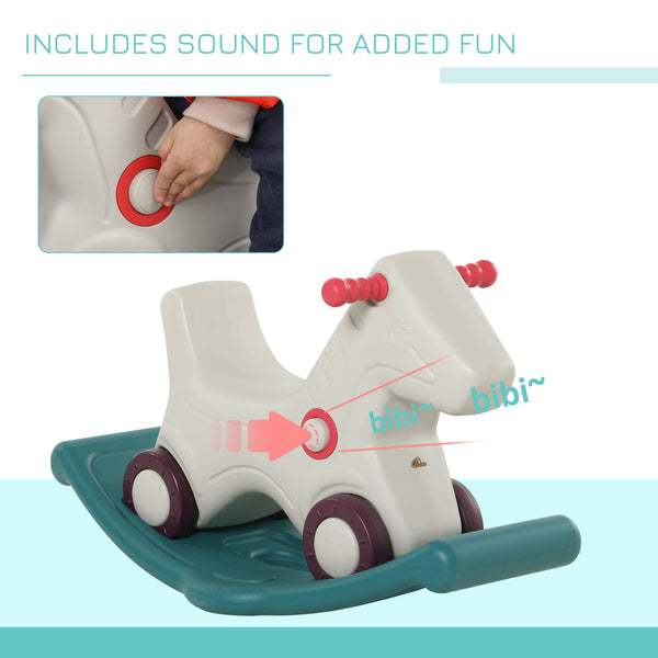 2-in-1 horse, seesaw or car