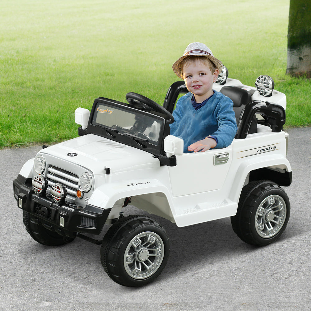 Jeep 12V with remote control, white