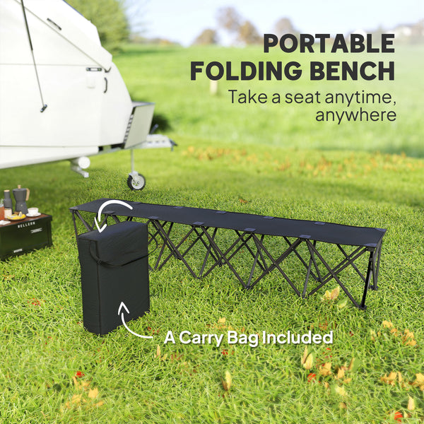 6-seater portable folding camping chair