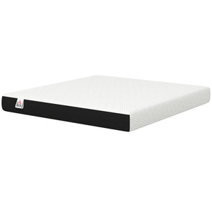 8" Cooling Memory Foam King Mattress, Medium-Firm Comfort and Lumbar Support – White and Gray