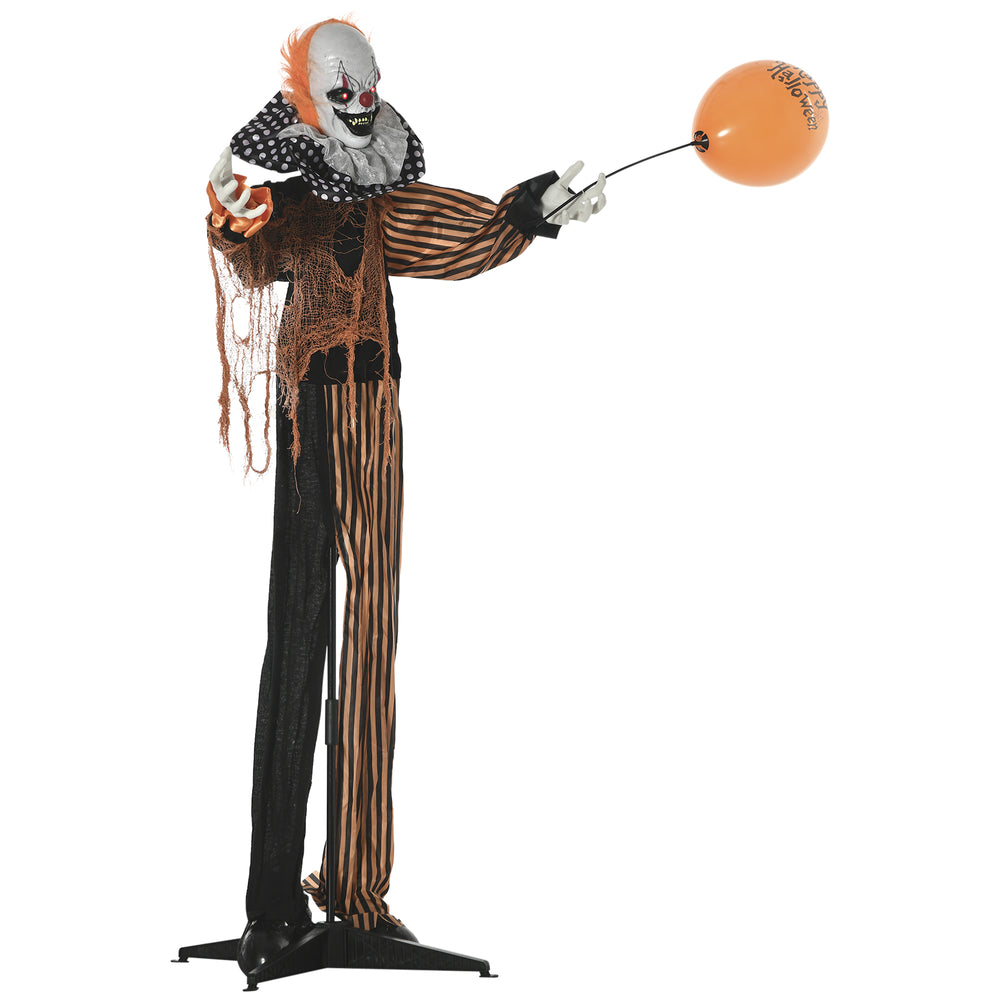 5ft Life Size Halloween Decoration, Talking Circus Clown with Sound and Motion Activated, Light-Up Eyes