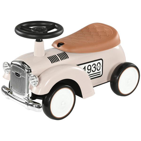 Classic Toddler Push Car, Cream White