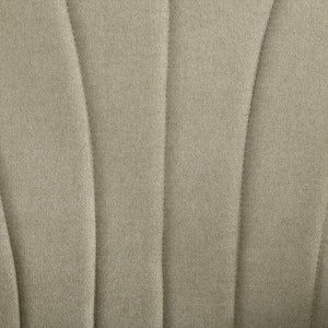 Fabric accent chair with wooden legs, beige