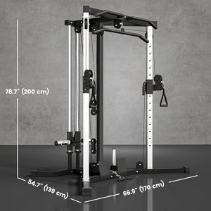Multifunctional strength training equipment with pull-up bar, 15-position training station