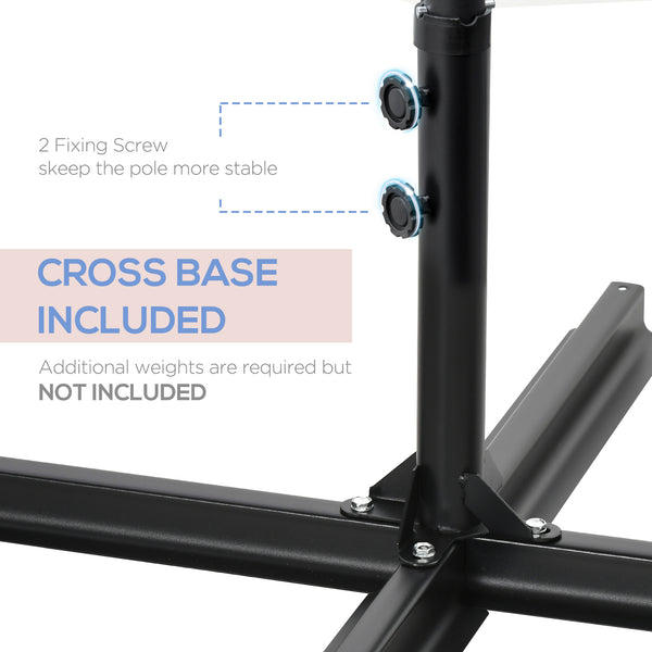 8.5ft Cantilever Patio Umbrella with 360° Rotation and Cross Base, Wine Red