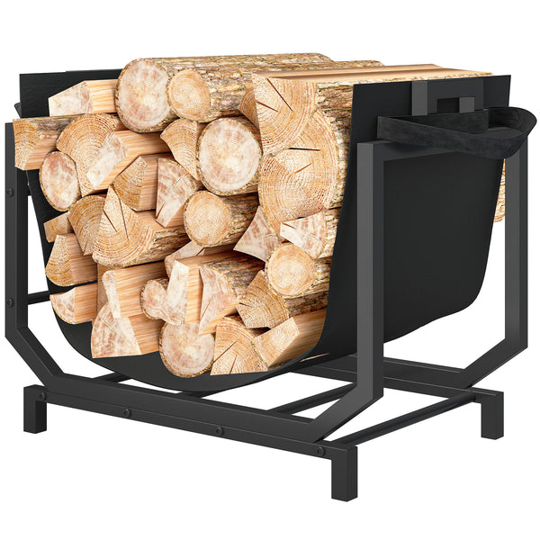 Log rack with carrying bag