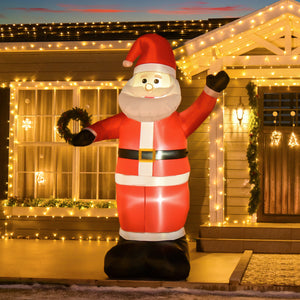 8ft Inflatable Santa Claus Waving Hands