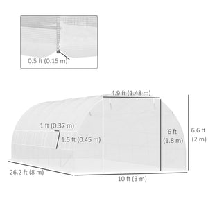 Large garden greenhouse for seedlings, high-quality steel frame