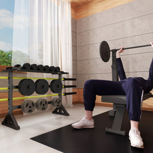 Versatile Gym Organizer with Multi-Function Rack