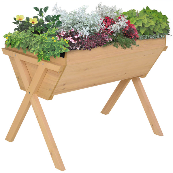 Raised planter with legs