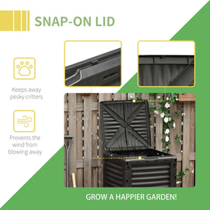 80-gallon (303-liter) garden composter, yellow