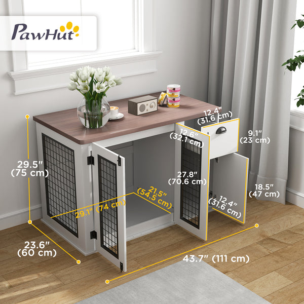 44-inch cage cabinet with double door and storage drawer