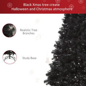 7ft Black Artificial Christmas Tree