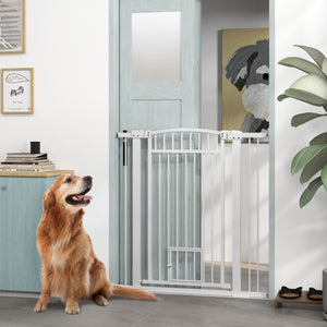 Extra Wide Pet Gate with Small Door