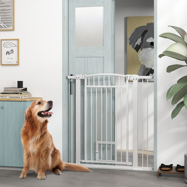 Extra Wide Pet Gate with Small Door