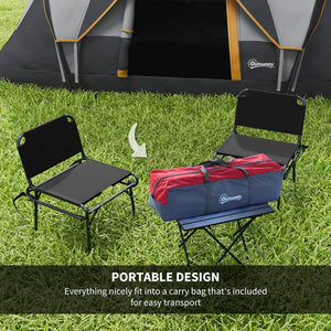 Family tent for 5-6 people with lighting hook, carrying bag, cream color