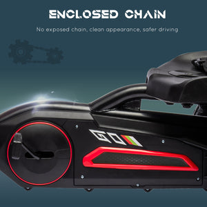 Kids Pedal Go-Kart, Adjustable Bucket, Hand Brake, Red