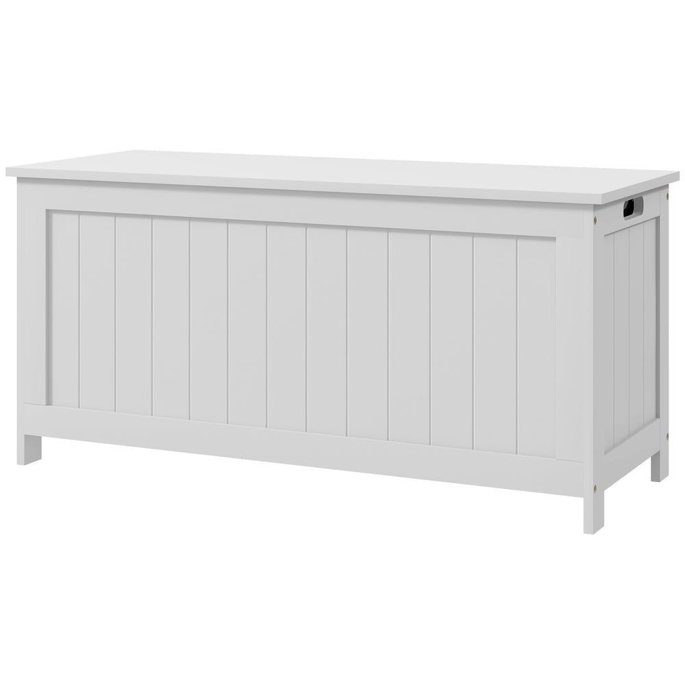 Storage chest with 2 safety hinges, white