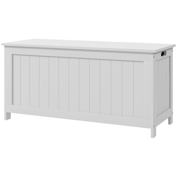 Storage chest with 2 safety hinges, white