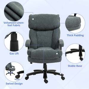 Sturdy office chair, grey