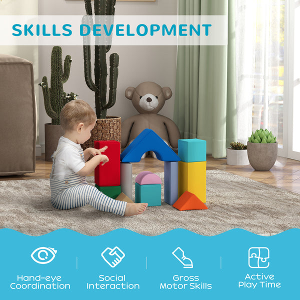 11-piece children's play area, dark color