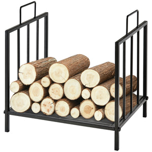 44.5cm Heavy Duty Metal Log Rack with Side Handles