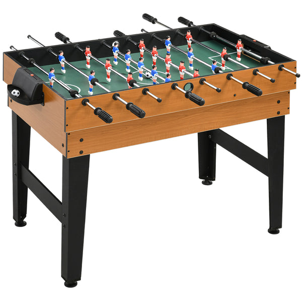 4-in-1 multifunctional game table with billiards, air hockey, table tennis and table football