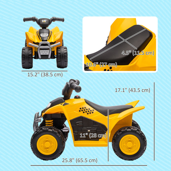 6V electric mountain bike, yellow