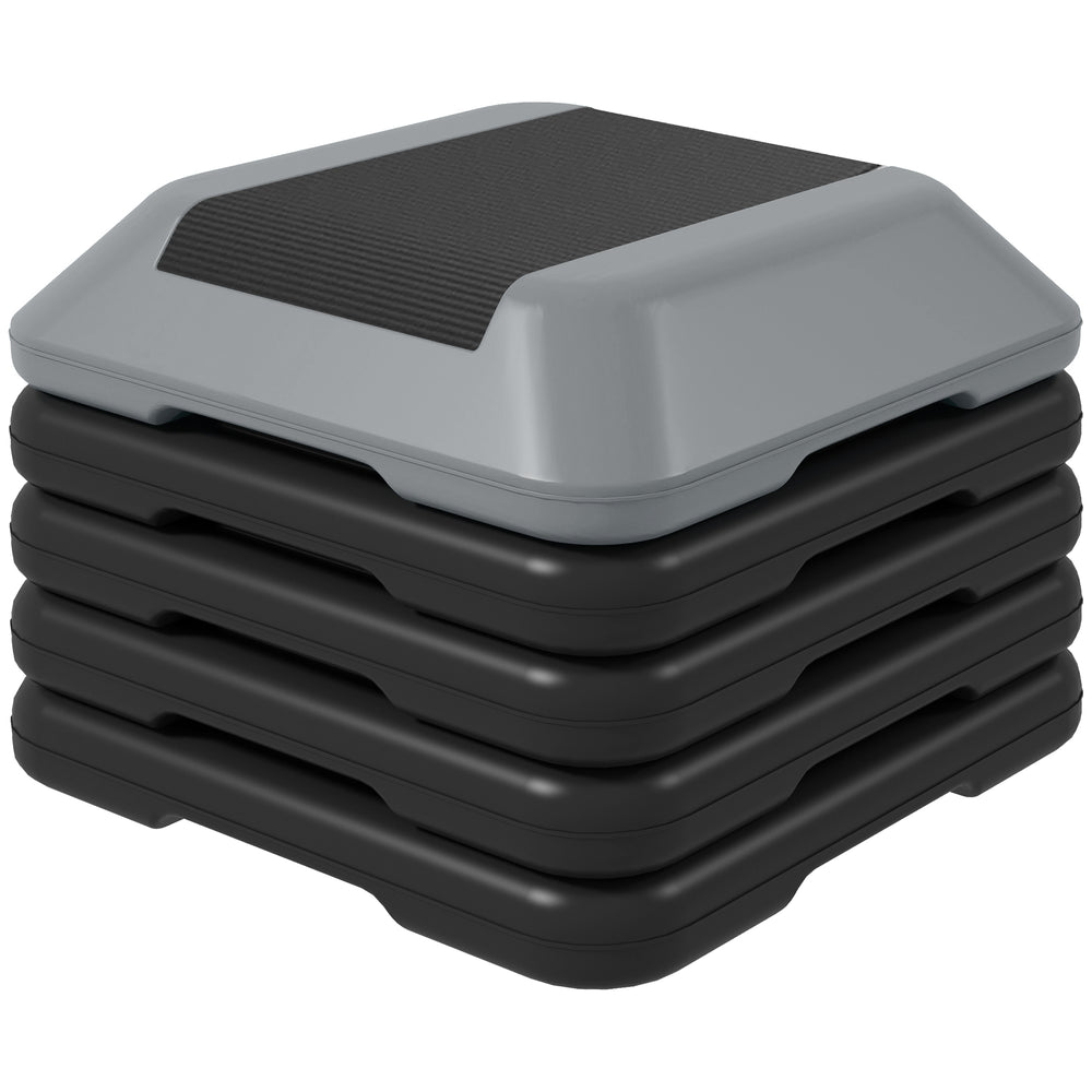 5-level height-adjustable stepper, gray