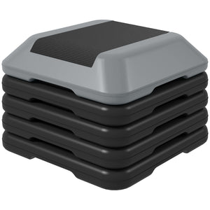 5-level height-adjustable stepper, gray