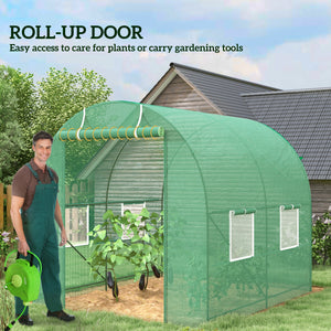 Sturdy garden tunnel greenhouse