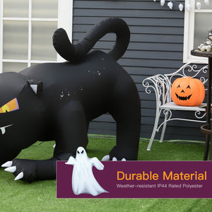 1.2m tall air-blown Halloween inflatable black cat