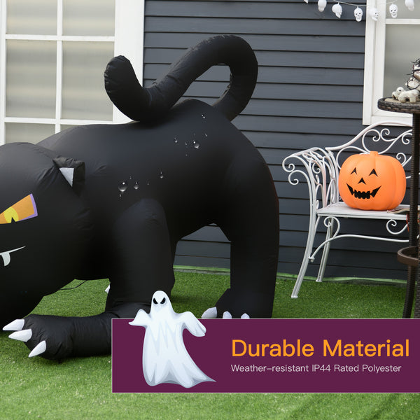 1.2m tall air-blown Halloween inflatable black cat