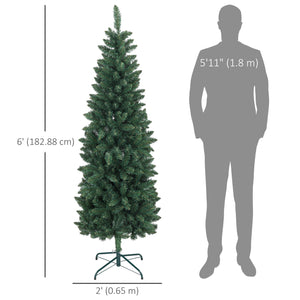 6ft tall artificial Christmas tree with 479 branches and steel base
