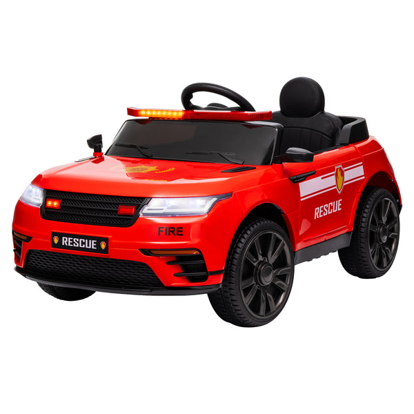 12V Fire Truck with Remote Control, Red