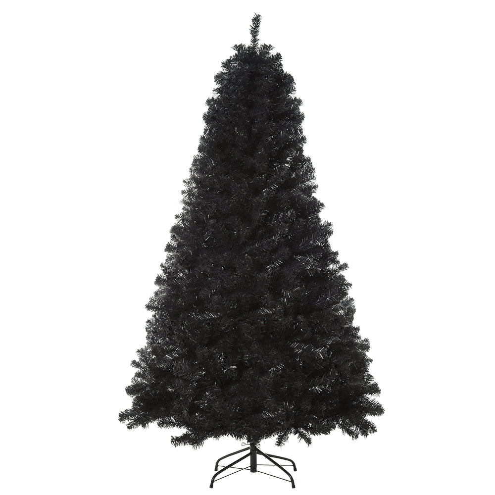 6ft Black Unlit Artificial Christmas Tree