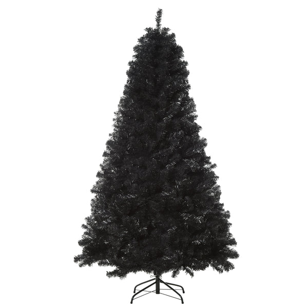 6ft Black Unlit Artificial Christmas Tree