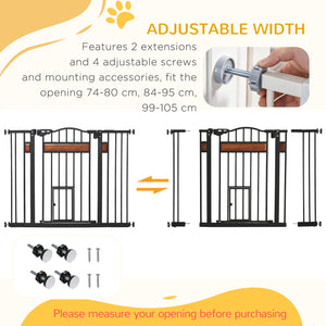 Extra large dog barrier with cat flap