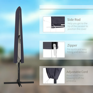 Parasol cover, dark grey
