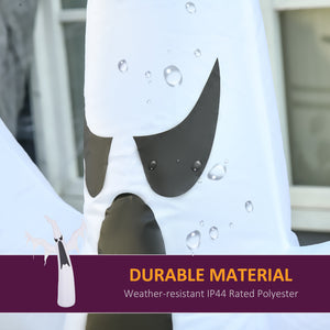 1.8m Tall White Halloween Inflatable Ghost with LED Lights