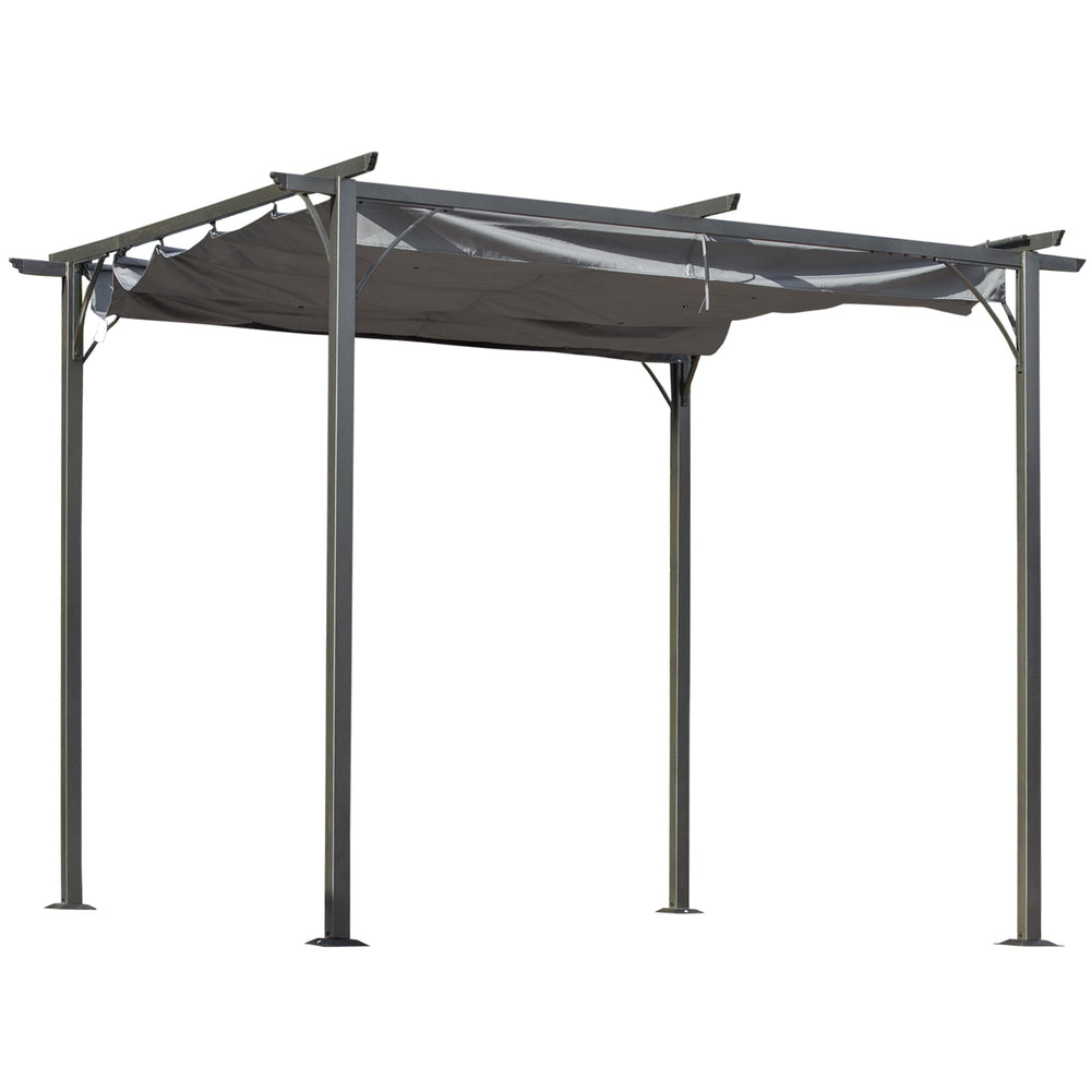 Retractable pergola 10 x 10, grey